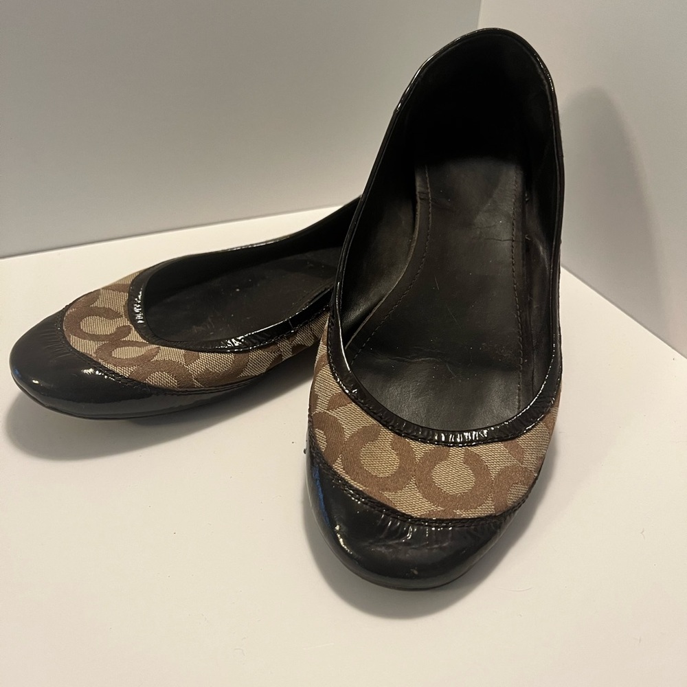 Coach | Elegant Brown Women's Flats | sz 11